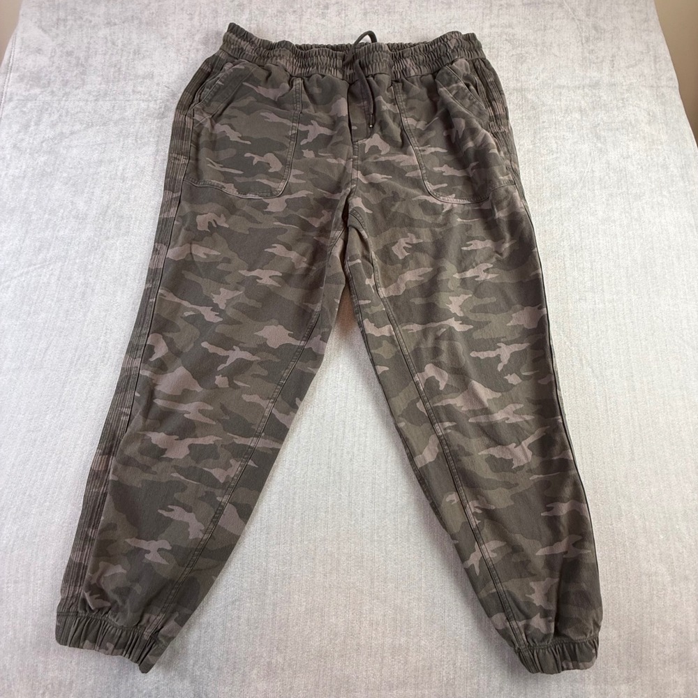 Athleta Camo Farallon Jogger Pants Women's Size 18 Camouflage Drawstring Waist